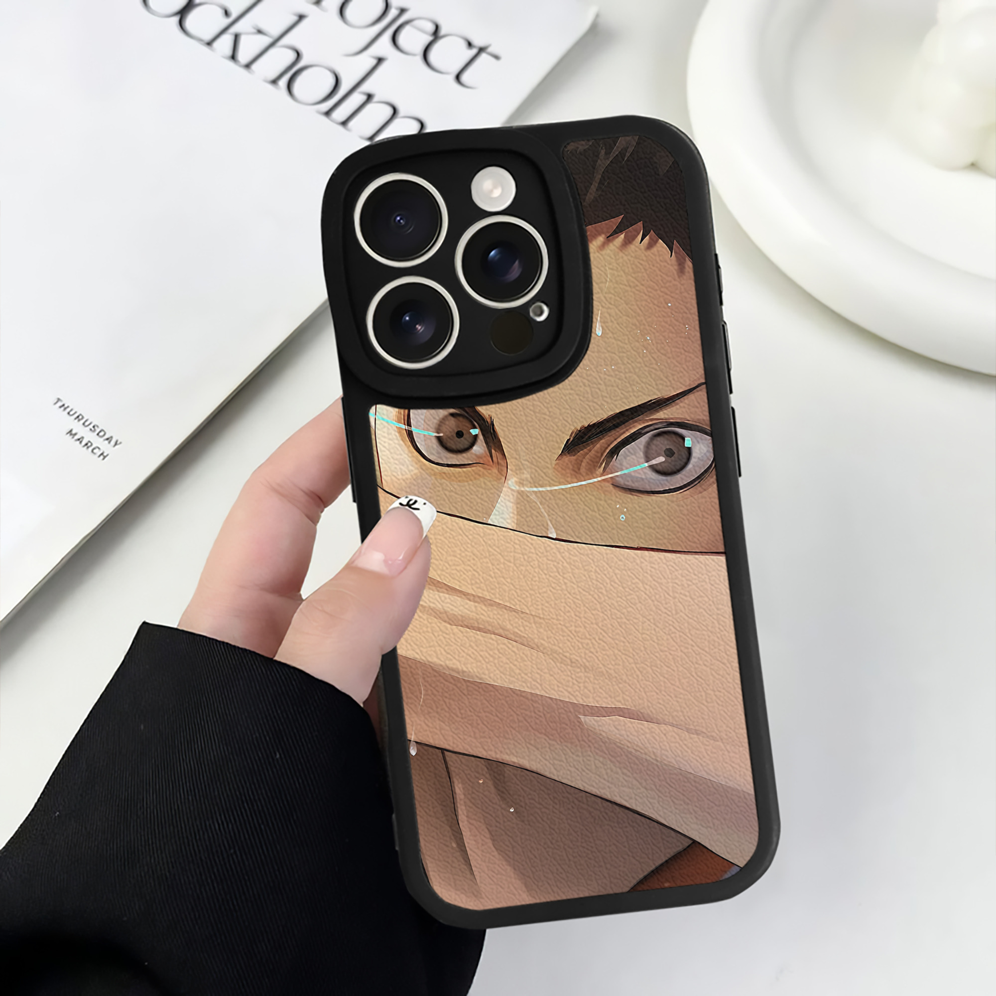 （画像用） ハイキュー!! Haikyu!! 【iPhone 16シリーズ対応】シリコンスマホケース（レザー調） 材質：シリコン